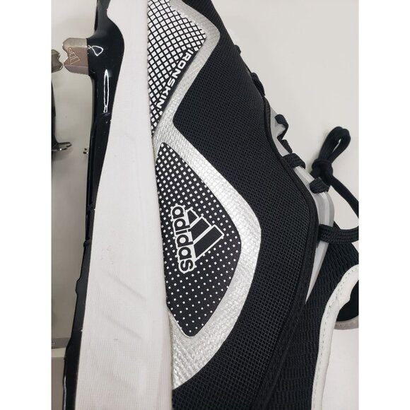 ADIDAS ICON 6 BOUNCE Baseball Cleats Ironskin in Black/White‎ - Size US 13 main image 7